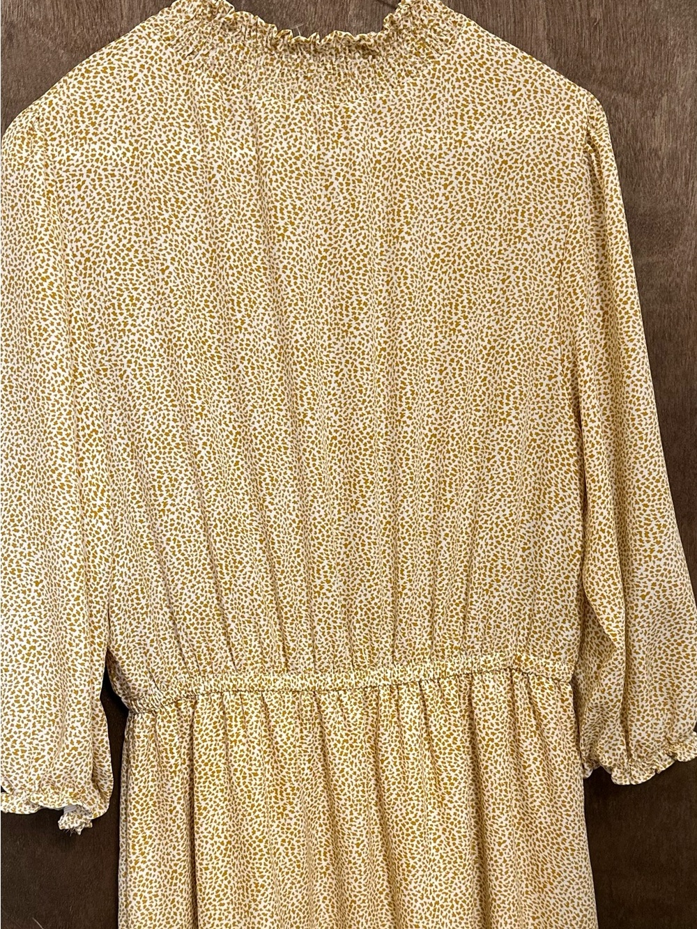Moa Moa Yellow Ditsy Print Top